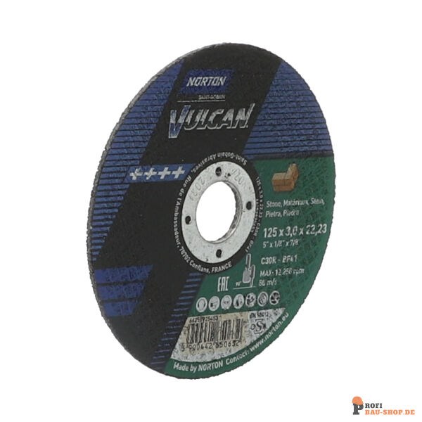 nortonschleifmittel/NORTON_schleifmittel_66252925500 Norton VULCAN for Right-Angle Grinder Cut-Off on STONE 115x3.2x22.2 GRIT 30_134184